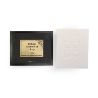 White soap with Nanosilver in a box 200g