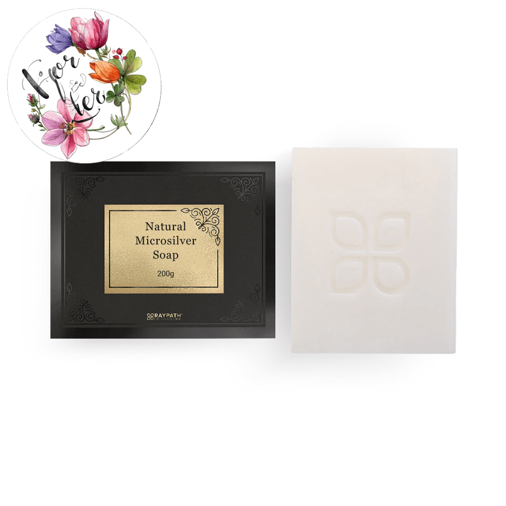 White soap with Nanosilver in a box 200g